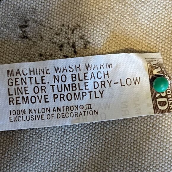 80s Vintage Montgomery Ward Womens Peach Nylon Slip Dress with Lace Size 36 - Picture 6 of 6